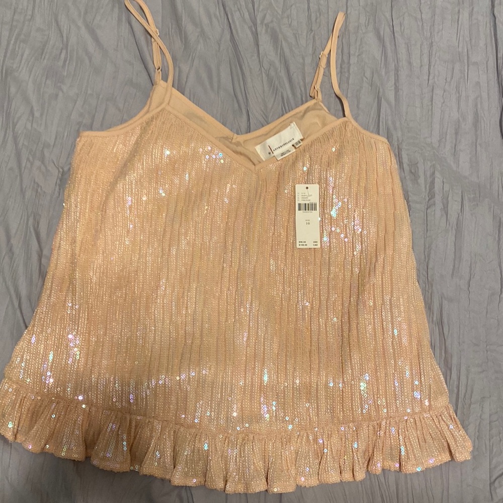 NWOT ANTHROPOLOGIE GLITTER TANK